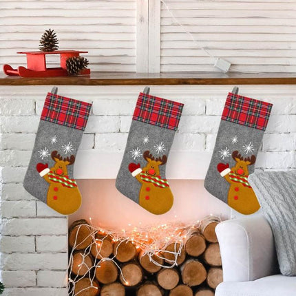 Karácsonyi Reindeer kandalló zokni, csizma 51 cm
