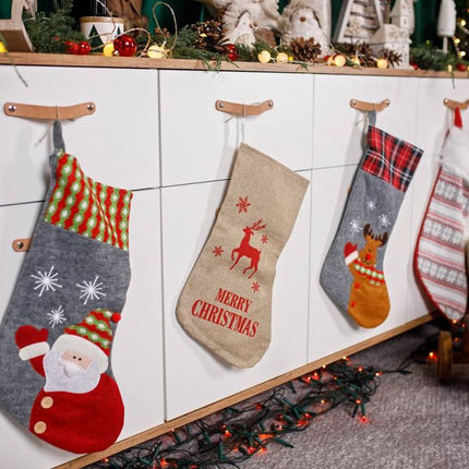 Karácsonyi Reindeer kandalló zokni, csizma 51 cm