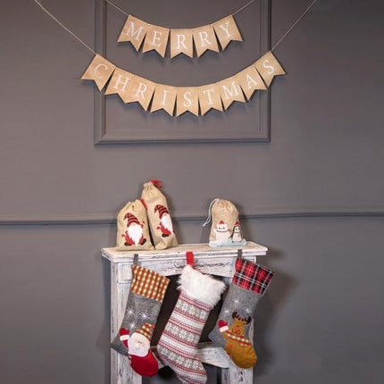Karácsonyi Reindeer kandalló zokni, csizma 51 cm