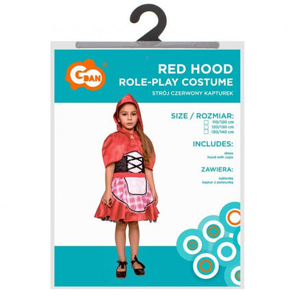 Piroska Red Hood jelmez 120/130 cm