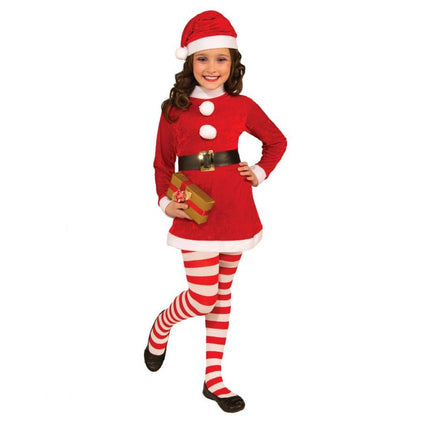 Mikulás lány Santa Girl  jelmez 7-9 év
