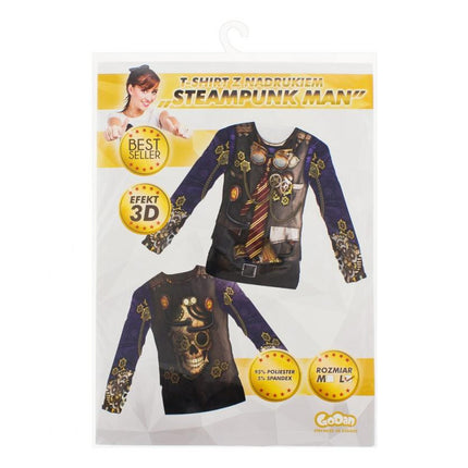 Kalóz Skull 3D férfi póló, felső L