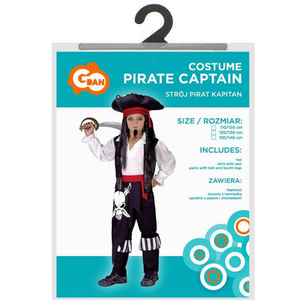 Pirate Captain, Kalóz jelmez 110/120 cm
