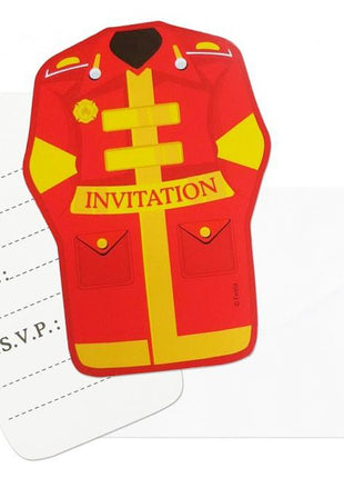 Tűzoltóság Fire Brigade meghívó 6 db-os