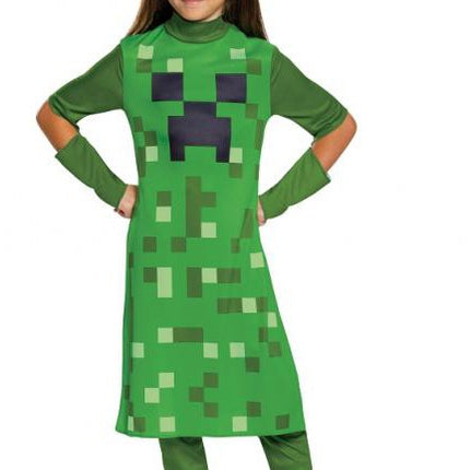 Minecraft Creeper Classic Girl jelmez 7-8 év