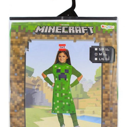 Minecraft Creeper Classic Girl jelmez 7-8 év