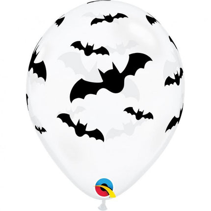 Halloween Denevér Bat léggömb, lufi 6 db-os 11 inch (28 cm)