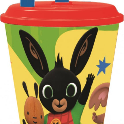 Bing Waving Szívószálas pohár, műanyag 430 ml II. osztály