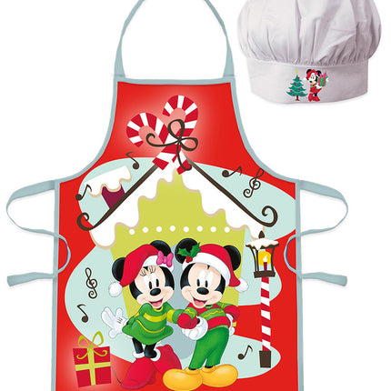 Disney Minnie and Mickey Karácsonyi gyerek kötény 2 darabos szett II. osztály