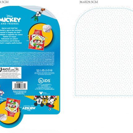 Disney Minnie and Mickey Karácsonyi gyerek kötény 2 darabos szett II. osztály