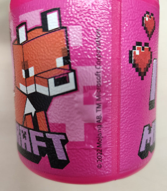 Minecraft Girls Line műanyag sportkulacs 400 ml II. osztály