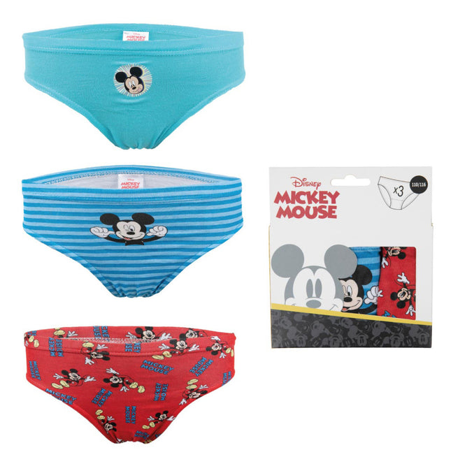 Disney Mickey Funny gyerek fehérnemű, alsó 3 darab/csomag 2 - 8 év / 92 - 128 cm