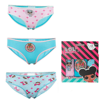 LOL Surprise gyerek fehérnemű, bugyi 3 darab/csomag 3 - 8 év / 98 - 128 cm