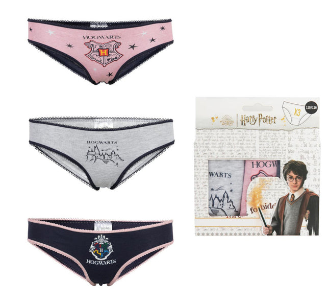 Harry Potter Hogwarts gyerek fehérnemű, bugyi 3 darab/csomag 2 - 8 év / 92 - 128 cm