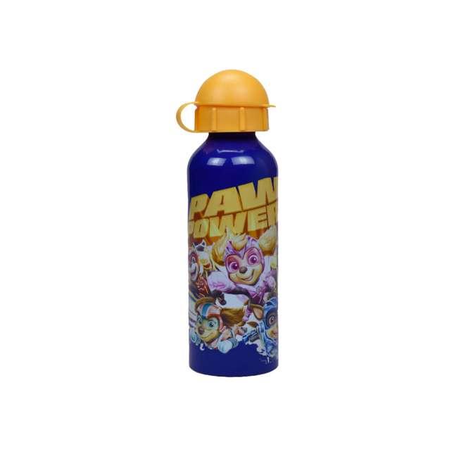 Mancs Őrjárat Power Up alumínium kulacs ivókupakkal 520 ml, gyerekeknek készült könnyű és tartós ivókulacs.