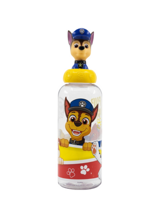 Mancs Őrjárat Pup Power 3D figurával díszített műanyag kulacs, 560 ml űrtartalommal.