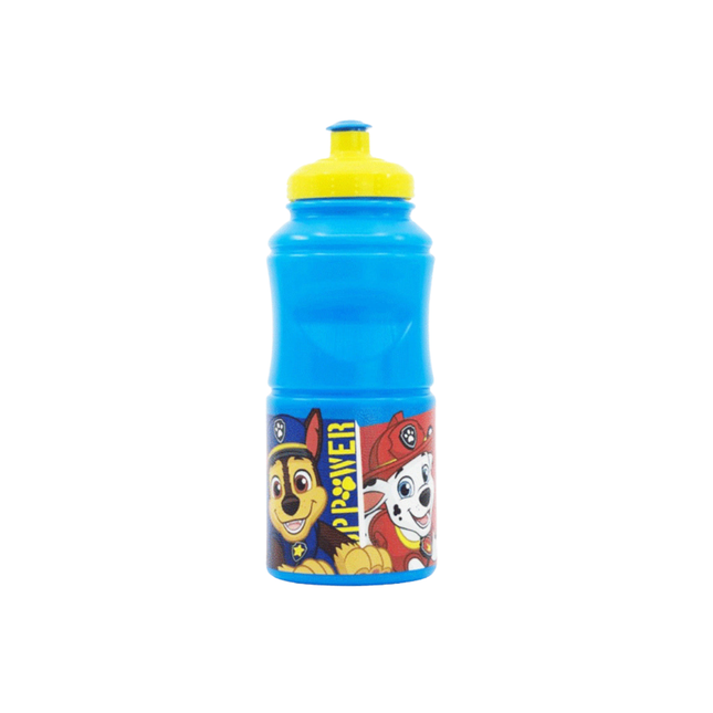 Mancs Őrjárat Pup Power Hold mintás műanyag sportkulacs, 380 ml űrtartalommal.