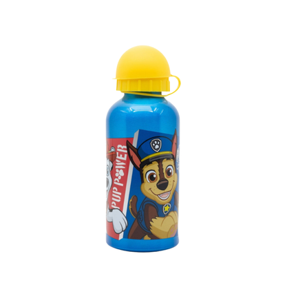 Mancs Őrjárat Pup Power mintás alumínium kulacs, ivókupakkal, 400 ml űrtartalommal.