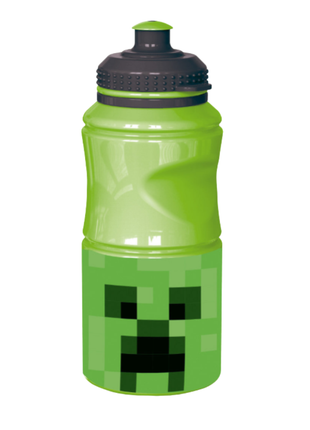 Minecraft Creeper mintás Hold dizájnú műanyag sportkulacs, 380 ml űrtartalommal.