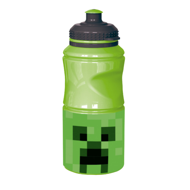 Minecraft Creeper mintás Hold dizájnú műanyag sportkulacs, 380 ml űrtartalommal.