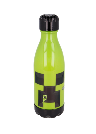 Minecraft Creeper mintás műanyag kulacs csavaros kupakkal, 560 ml űrtartalommal.