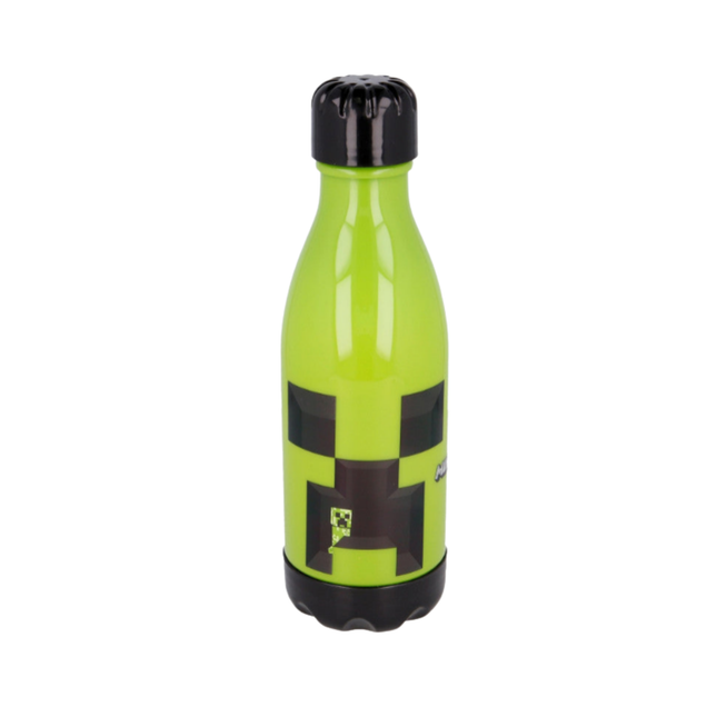 Minecraft Creeper mintás műanyag kulacs csavaros kupakkal, 560 ml űrtartalommal.