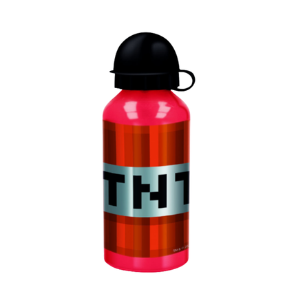 Minecraft TNT mintás alumínium kulacs ivókupakkal, 400 ml űrtartalommal.
