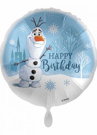 Disney Jégvarázs Olaf Snow Happy Birthday fólia lufi 43 cm