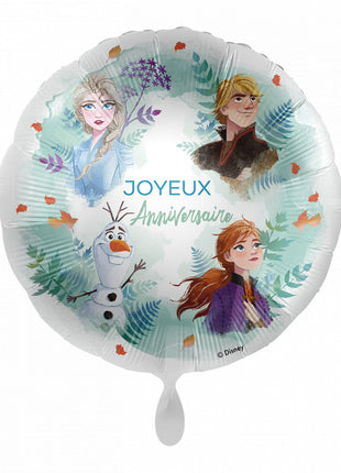 Disney Jégvarázs Squad Joyeux Anniversaire fólia lufi 43 cm