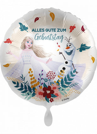 Disney Jégvarázs Elsa, Olaf Alles Gute zum Geburtstag fólia lufi 43 cm