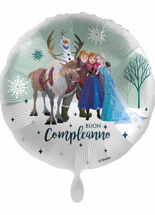 Disney Jégvarázs Team Buon Compleanno fólia lufi 43 cm