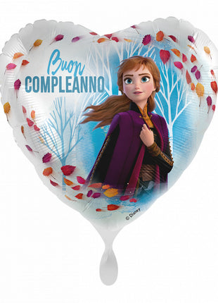 Disney Jégvarázs Anna Buon Compleanno fólia lufi 43 cm