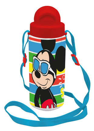 Disney Mickey Sun műanyag szívószálas kulacs akasztóval 500 ml