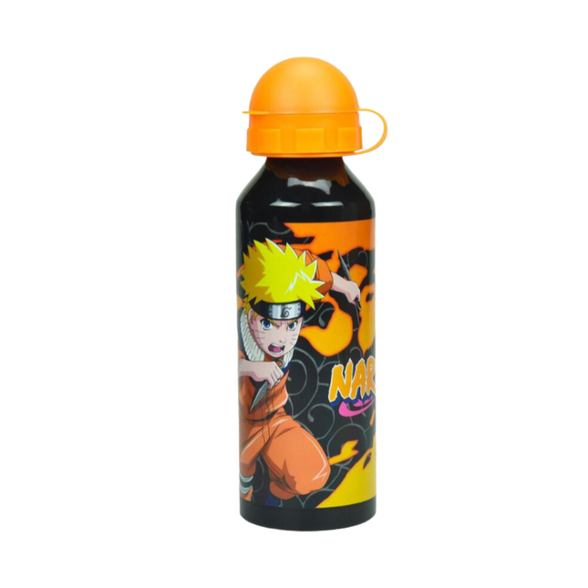 Naruto Fire mintás alumínium kulacs ivókupakkal, 520 ml űrtartalommal.
