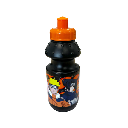 Naruto Fire mintás műanyag sportkulacs, 350 ml űrtartalommal.