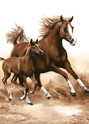 Lovas Mare with Foal szalvéta 20 db-os 33x33 cm