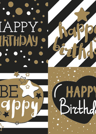 Happy Birthday Golden szalvéta 20 db-os 33x33 cm