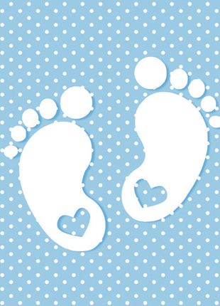 Babaváró Little Feet Blue szalvéta 20 db-os 33x33 cm