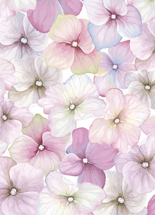 Virág Pink Hydrangea szalvéta 20 db-os 33x33 cm