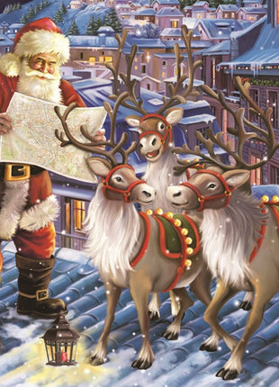 Karácsony Reindeers on Roof szalvéta 20 db-os 33x33 cm
