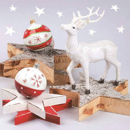 Karácsony White Reindeer szalvéta 20 db-os 33x33 cm