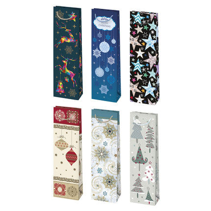 Karácsony Patterned papír italtáska 12x40x9 cm