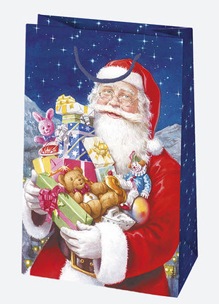 Karácsony Wishes papír ajándéktasak, ajándékzacskó 16x24x7 cm