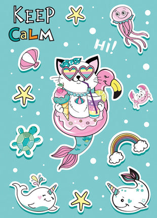 Állatos Cat Vibes A/4 gumis mappa