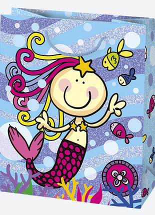 Party Infantile papír ajándéktasak, ajándékzacskó 19x23x10,5 cm