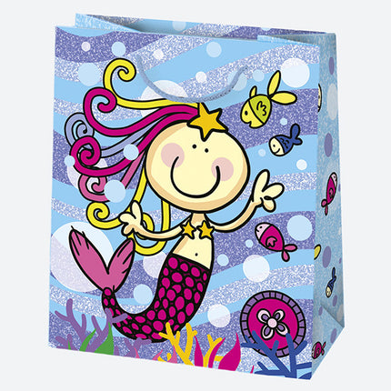 Party Infantile papír ajándéktasak, ajándékzacskó 19x23x10,5 cm