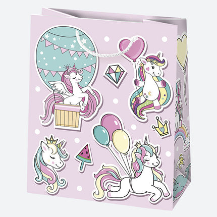 Party Infantile papír ajándéktasak, ajándékzacskó 19x23x10,5 cm