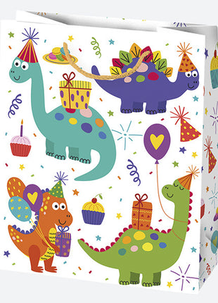 Party Infantile papír ajándéktasak, ajándékzacskó 19x23x10,5 cm