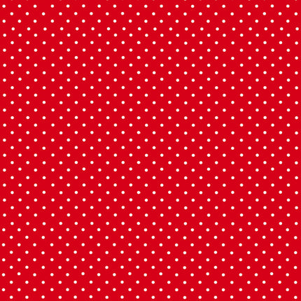 Piros White Dots papír asztalterítő 120x180 cm