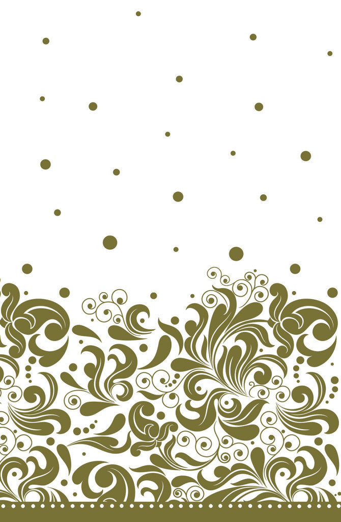 Díszes Gold papír asztalterítő 120x180 cm